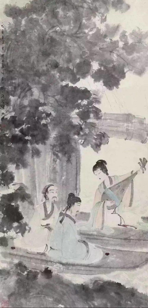 傅抱石绘画所呈现的中国古诗意境